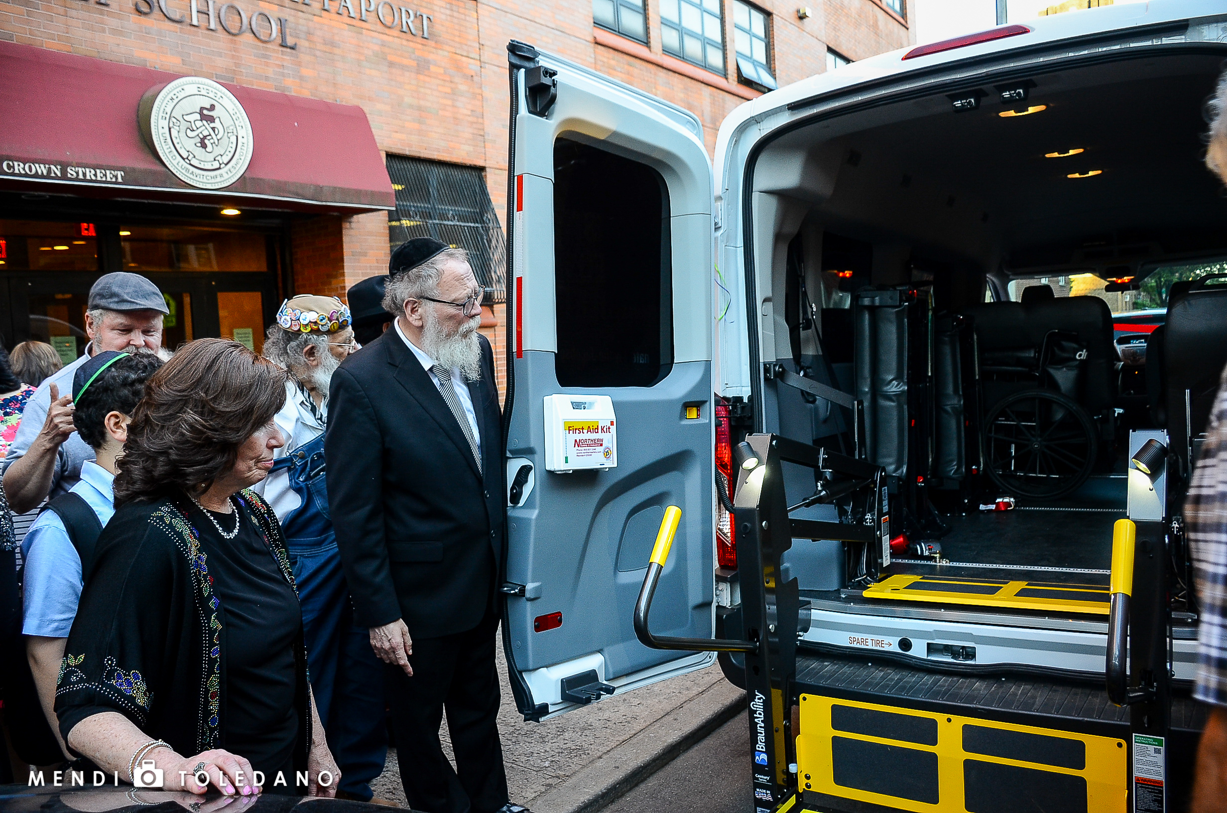 Reviewing the specially equipped ambulette